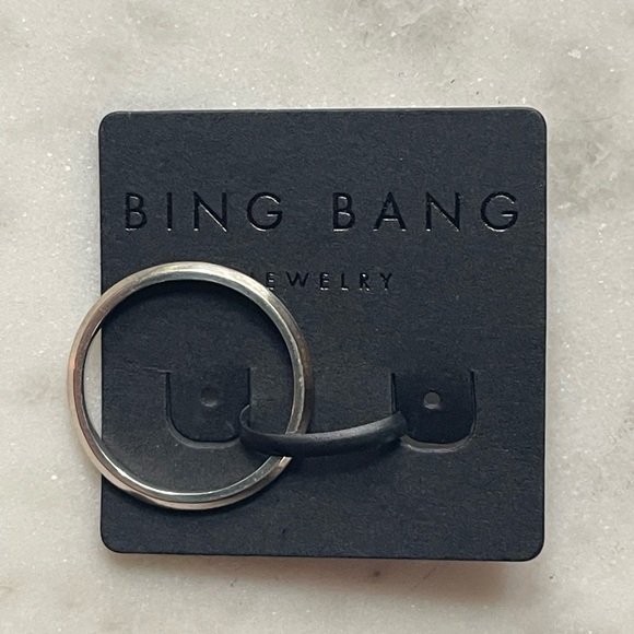 Bing Bang Ring KNIFE EDGE BAND in Sterling Silver Size 8 NWT MINIMAL , STACKABLE - Picture 2 of 2